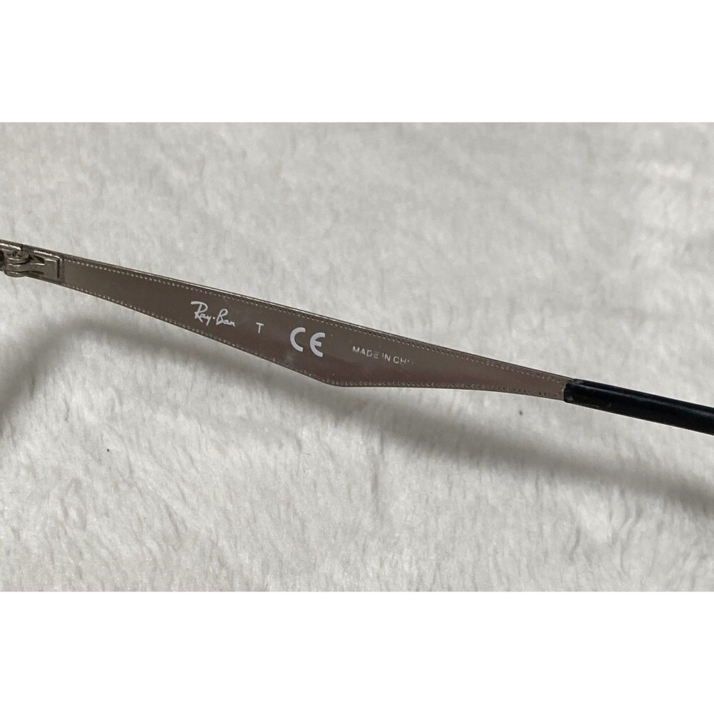 Ray Ban RB 6344 2861 Black Silver Metal Eye Glasses Men's Frames 54-17-140 - Picture 4 of 7